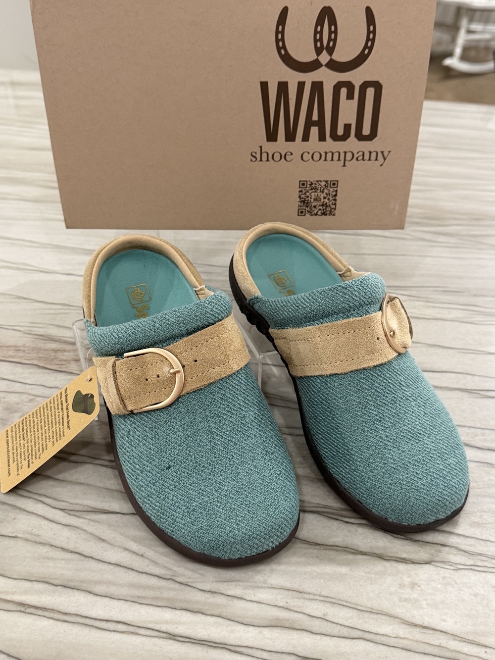 WACO Shoe Company Aria Clogs – Teal | Women’s 5.5